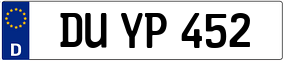 Trailer License Plate